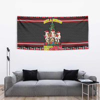 Guinea Pig Christmas Tapestry with Santa Hats Tree and Festive Gift Pattern - Wonder Print Shop