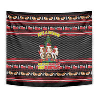 Guinea Pig Christmas Tapestry with Santa Hats Tree and Festive Gift Pattern - Wonder Print Shop