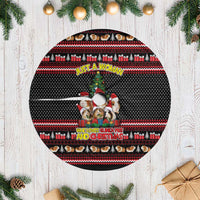 Guinea Pig Christmas Tree Skirt with Santa Hats Tree and Festive Gift Pattern - Wonder Print Shop