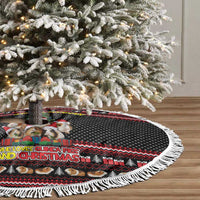 Guinea Pig Christmas Tree Skirt with Santa Hats Tree and Festive Gift Pattern - Wonder Print Shop