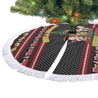 Guinea Pig Christmas Tree Skirt with Santa Hats Tree and Festive Gift Pattern - Wonder Print Shop