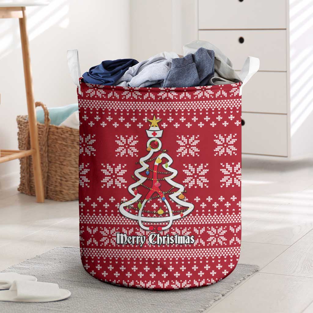 Nurse Merry Christmas Christmas Laundry Basket Xmas Holiday Patterns - Wonder Print Shop
