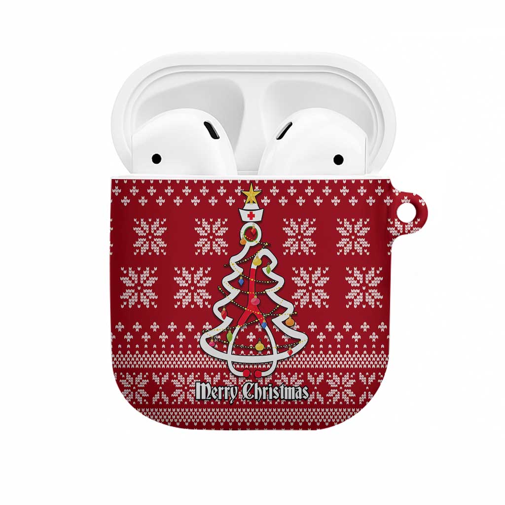 Nurse Merry Christmas Christmas AirPods Case Xmas Holiday Patterns - Wonder Print Shop