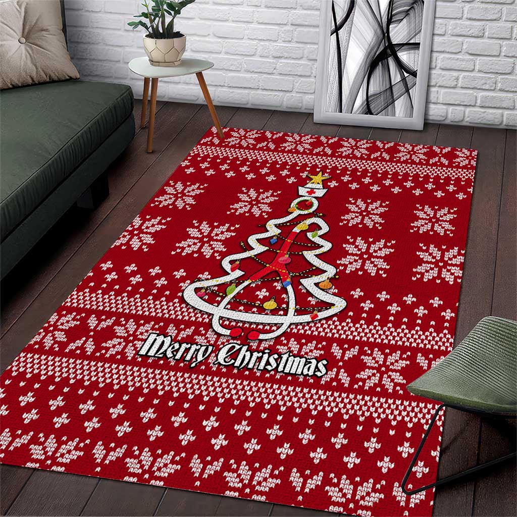 Nurse Merry Christmas Christmas Area Rug Xmas Holiday Patterns - Wonder Print Shop