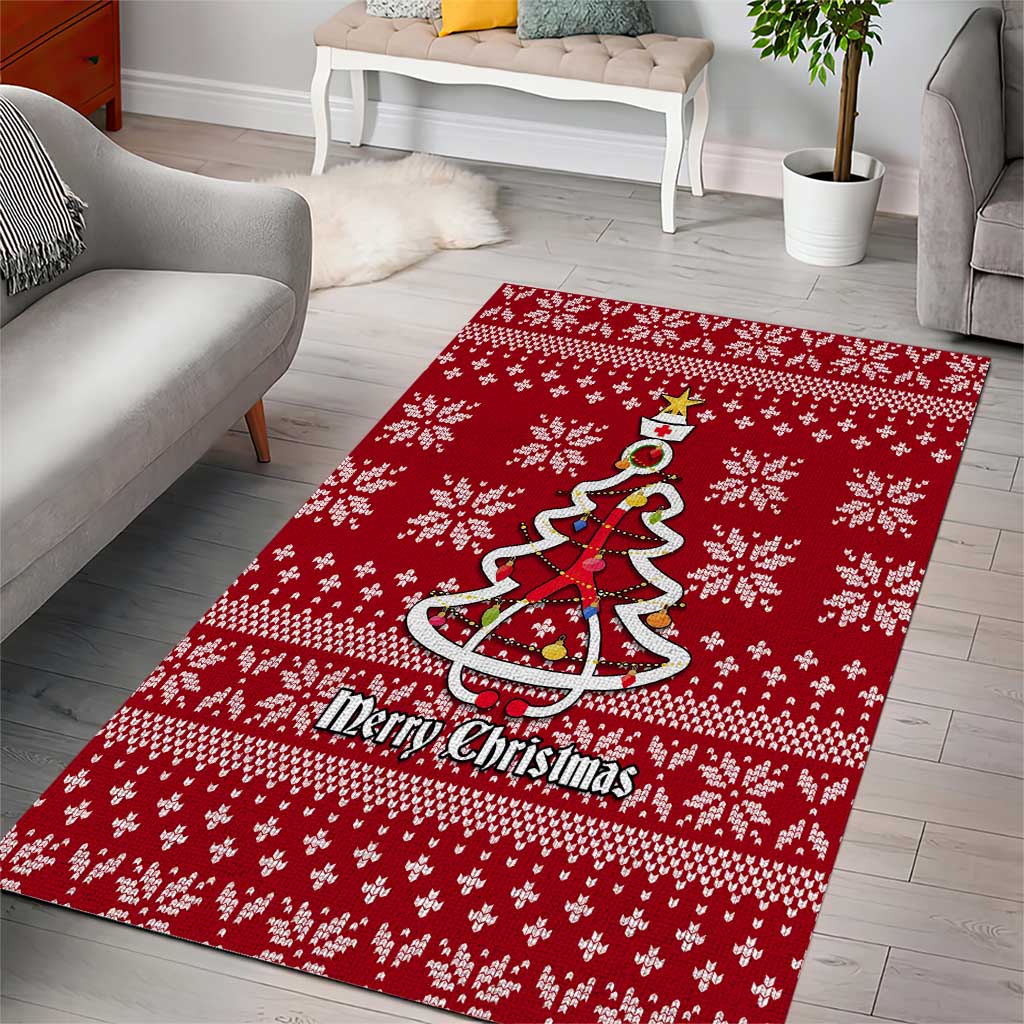 Nurse Merry Christmas Christmas Area Rug Xmas Holiday Patterns - Wonder Print Shop