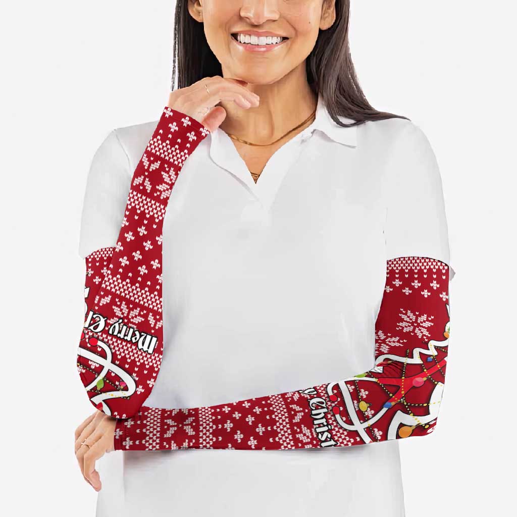 Nurse Merry Christmas Christmas Arm Sleeves Xmas Holiday Patterns - Wonder Print Shop