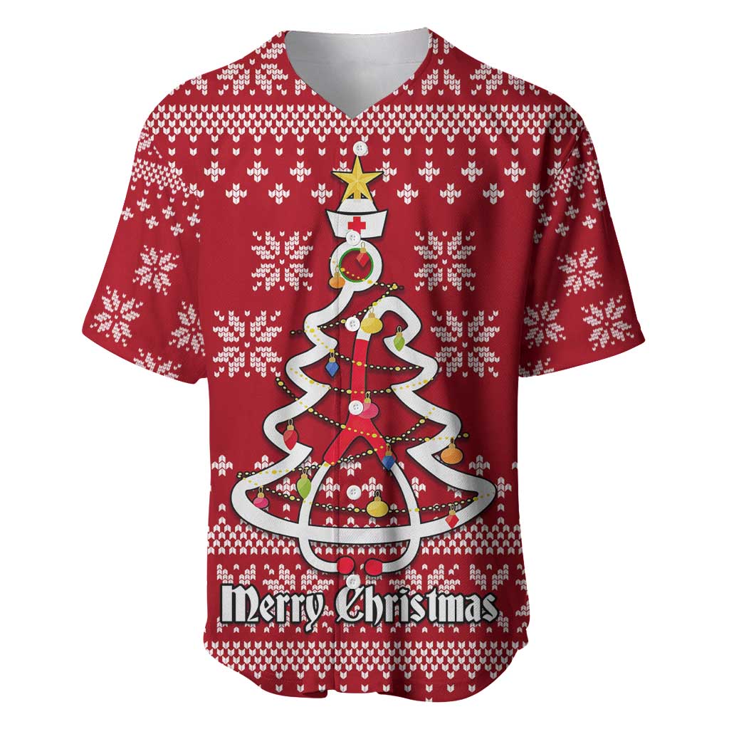 Nurse Merry Christmas Christmas Baseball Jersey Xmas Holiday Patterns - Wonder Print Shop