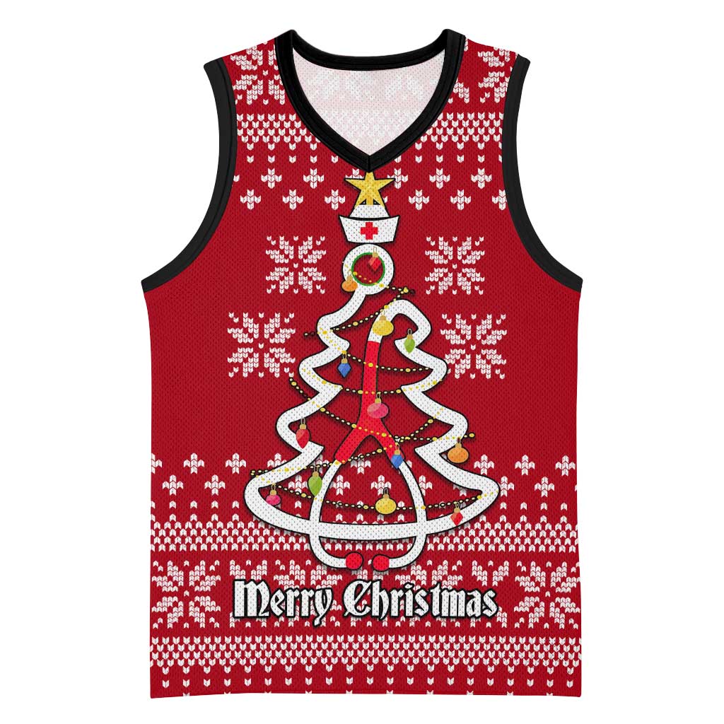 Nurse Merry Christmas Christmas Basketball Jersey Xmas Holiday Patterns - Wonder Print Shop
