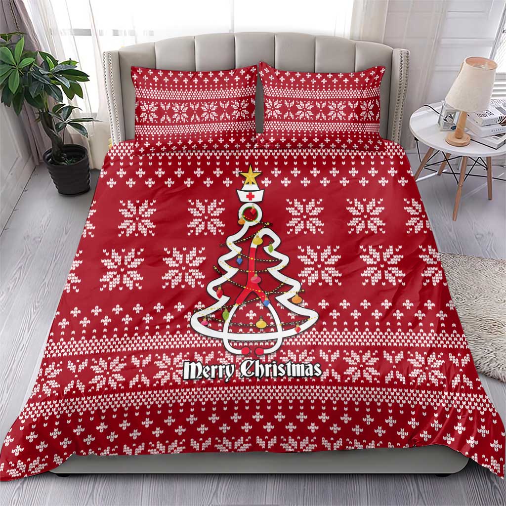 Nurse Merry Christmas Christmas Bedding Set Xmas Holiday Patterns - Wonder Print Shop