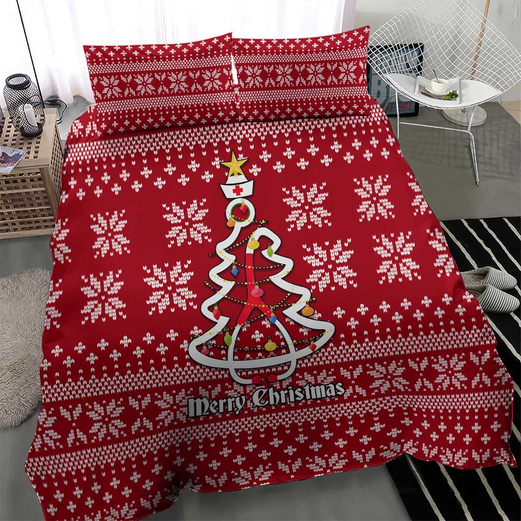 Nurse Merry Christmas Christmas Bedding Set Xmas Holiday Patterns - Wonder Print Shop