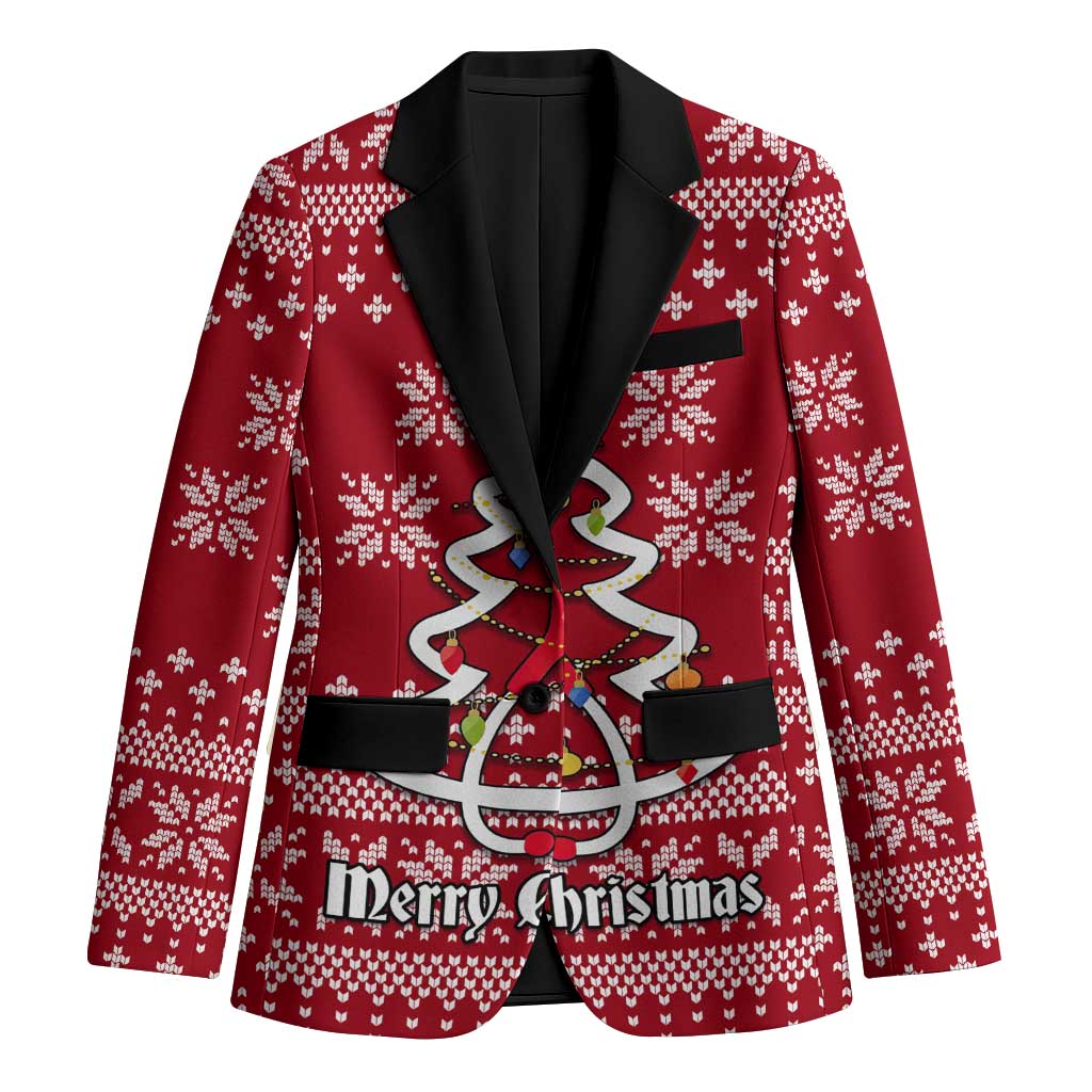 Nurse Merry Christmas Christmas Blazer Xmas Holiday Patterns - Wonder Print Shop