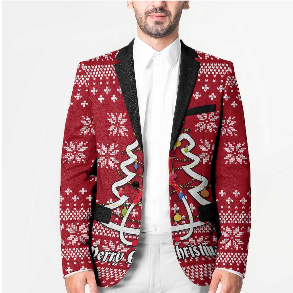 Nurse Merry Christmas Christmas Blazer Xmas Holiday Patterns - Wonder Print Shop