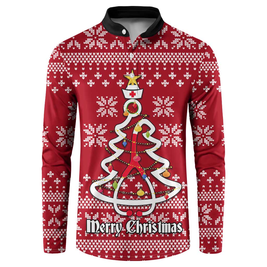Nurse Merry Christmas Christmas Button Sweatshirt Xmas Holiday Patterns - Wonder Print Shop
