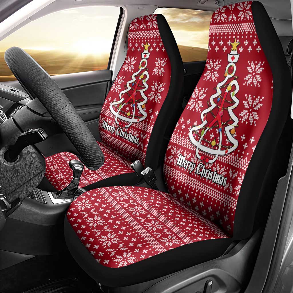 Nurse Merry Christmas Christmas Car Seat Cover Xmas Holiday Patterns - Wonder Print Shop