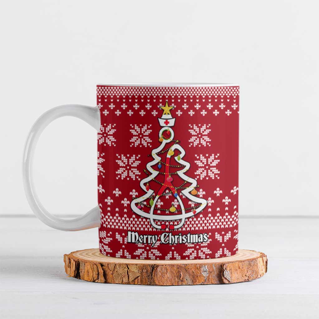 Nurse Merry Christmas Christmas Ceramic Mug Xmas Holiday Patterns - Wonder Print Shop