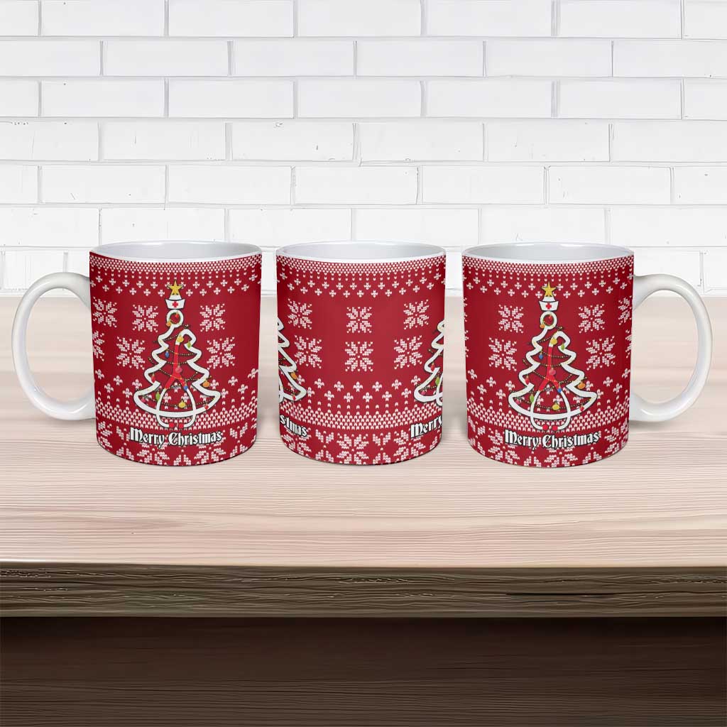 Nurse Merry Christmas Christmas Ceramic Mug Xmas Holiday Patterns - Wonder Print Shop