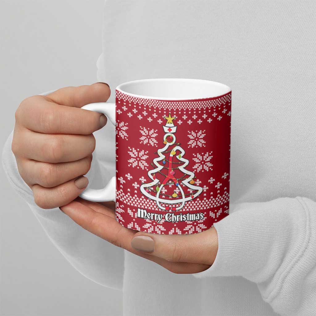 Nurse Merry Christmas Christmas Ceramic Mug Xmas Holiday Patterns - Wonder Print Shop