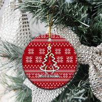Nurse Merry Christmas Ceramic Ornament Xmas Holiday Patterns - Wonder Print Shop