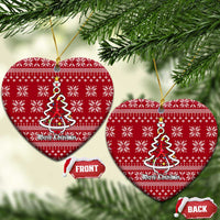 Nurse Merry Christmas Ceramic Ornament Xmas Holiday Patterns - Wonder Print Shop