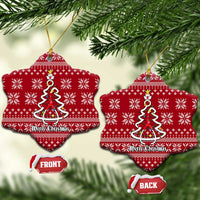 Nurse Merry Christmas Ceramic Ornament Xmas Holiday Patterns - Wonder Print Shop