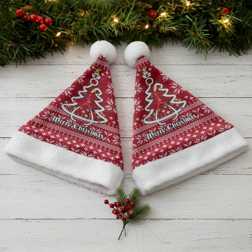Nurse Merry Christmas Christmas Santa Hat Xmas Holiday Patterns - Wonder Print Shop