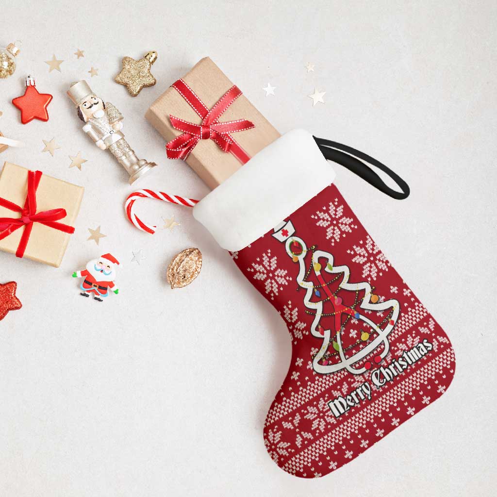 Nurse Merry Christmas Christmas Stocking Xmas Holiday Patterns - Wonder Print Shop