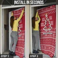 Nurse Merry Christmas Christmas Door Cover Xmas Holiday Patterns - Wonder Print Shop
