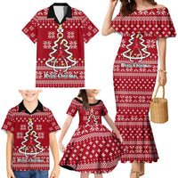 Nurse Merry Christmas Christmas Family Matching Mermaid Dress and Hawaiian Shirt Xmas Holiday Patterns - Wonder Print Shop
