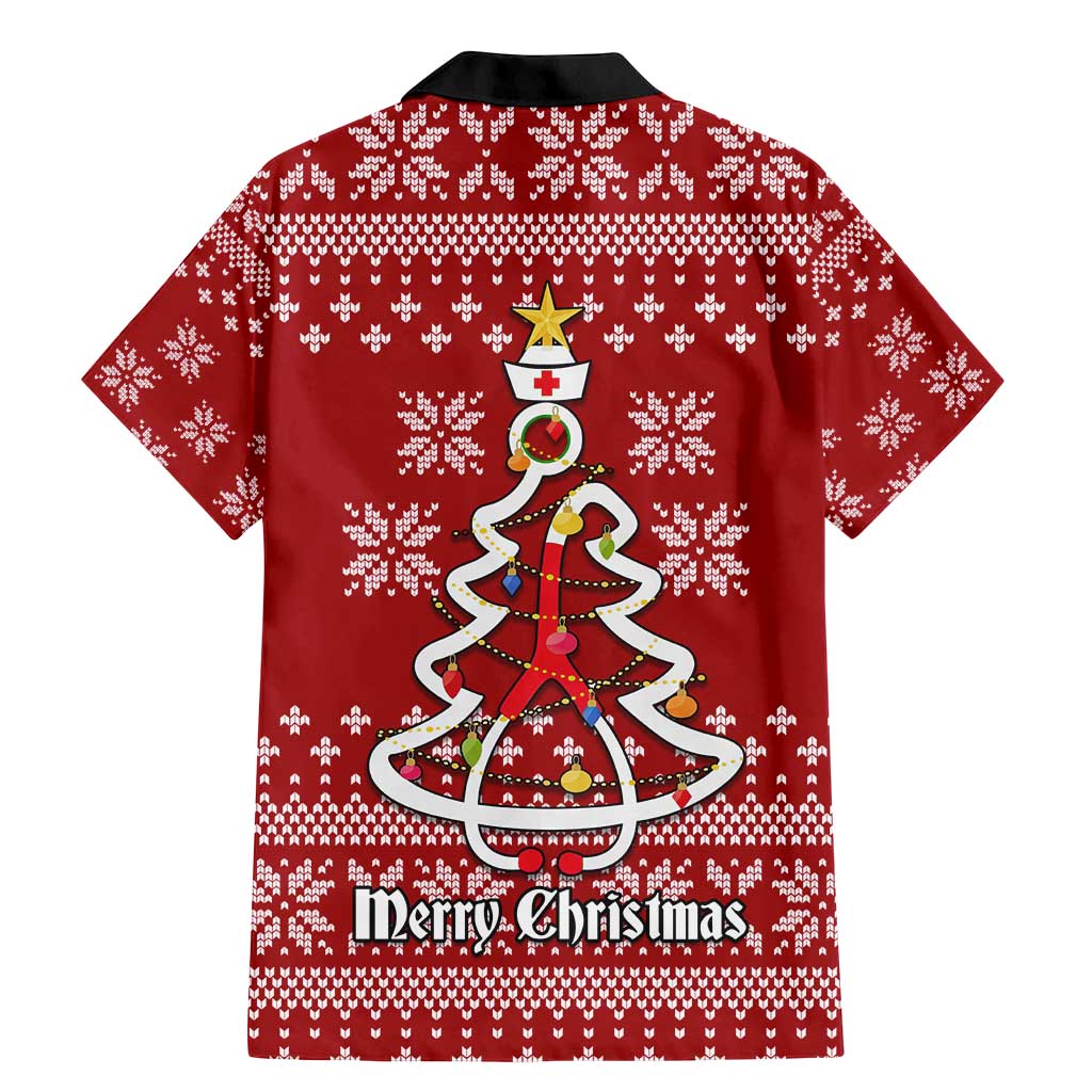 Nurse Merry Christmas Christmas Family Matching Mermaid Dress and Hawaiian Shirt Xmas Holiday Patterns - Wonder Print Shop