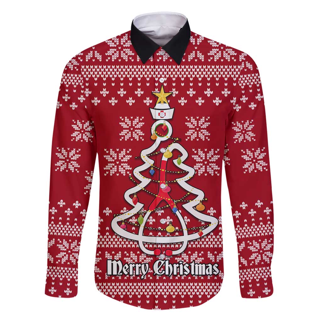 Nurse Merry Christmas Christmas Family Matching Puletasi and Hawaiian Shirt Xmas Holiday Patterns - Wonder Print Shop