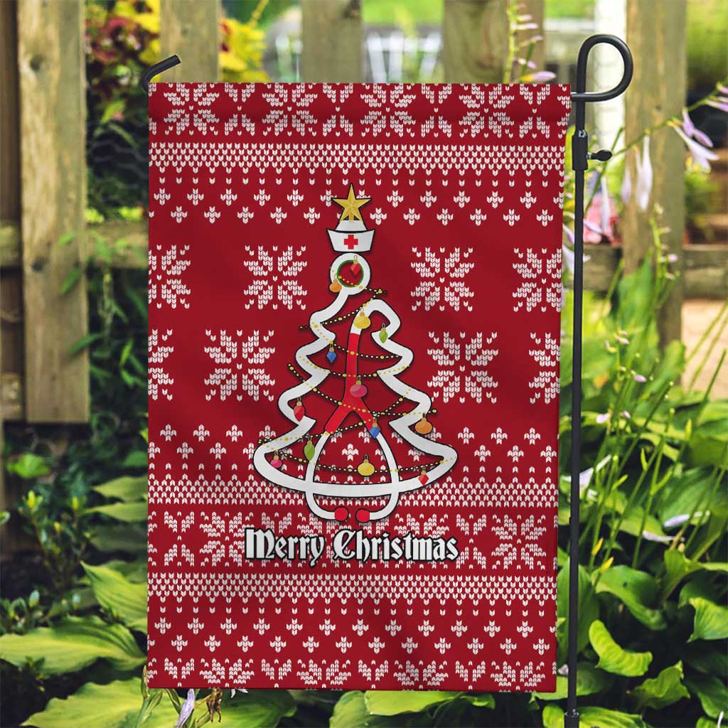 Nurse Merry Christmas Christmas Garden Flag Xmas Holiday Patterns - Wonder Print Shop