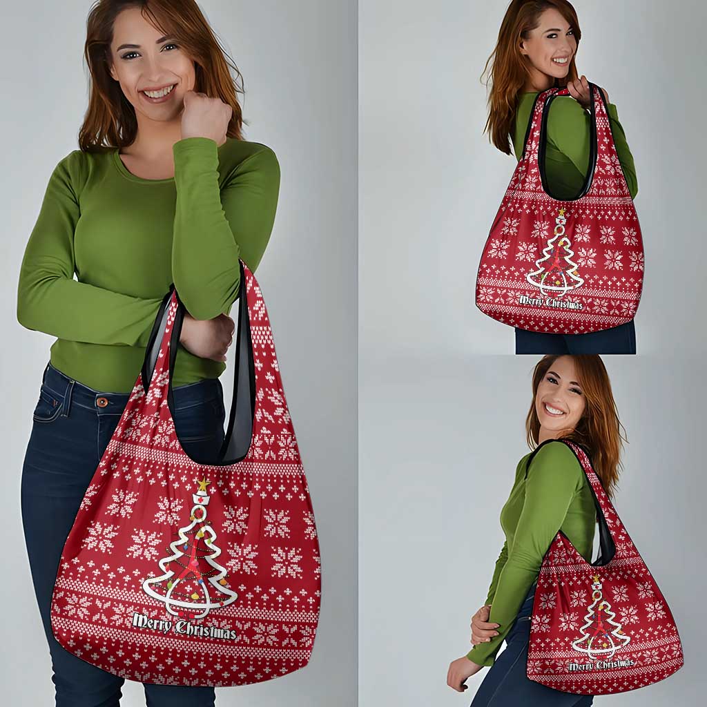 Nurse Merry Christmas Christmas Grocery Bag Xmas Holiday Patterns - Wonder Print Shop
