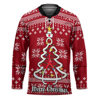 Nurse Merry Christmas Christmas Hockey Jersey Xmas Holiday Patterns - Wonder Print Shop
