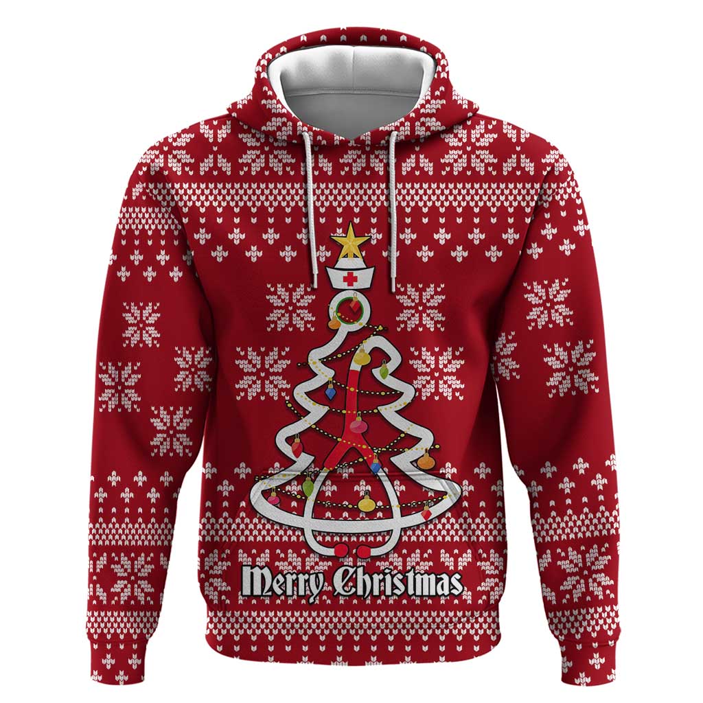 Nurse Merry Christmas Christmas Hoodie Xmas Holiday Patterns - Wonder Print Shop