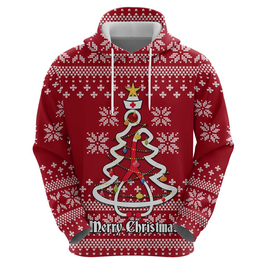 Nurse Merry Christmas Christmas Hoodie Xmas Holiday Patterns - Wonder Print Shop