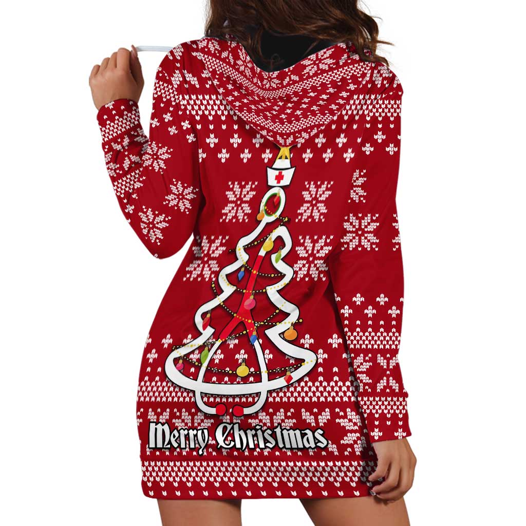 Nurse Merry Christmas Christmas Hoodie Dress Xmas Holiday Patterns - Wonder Print Shop