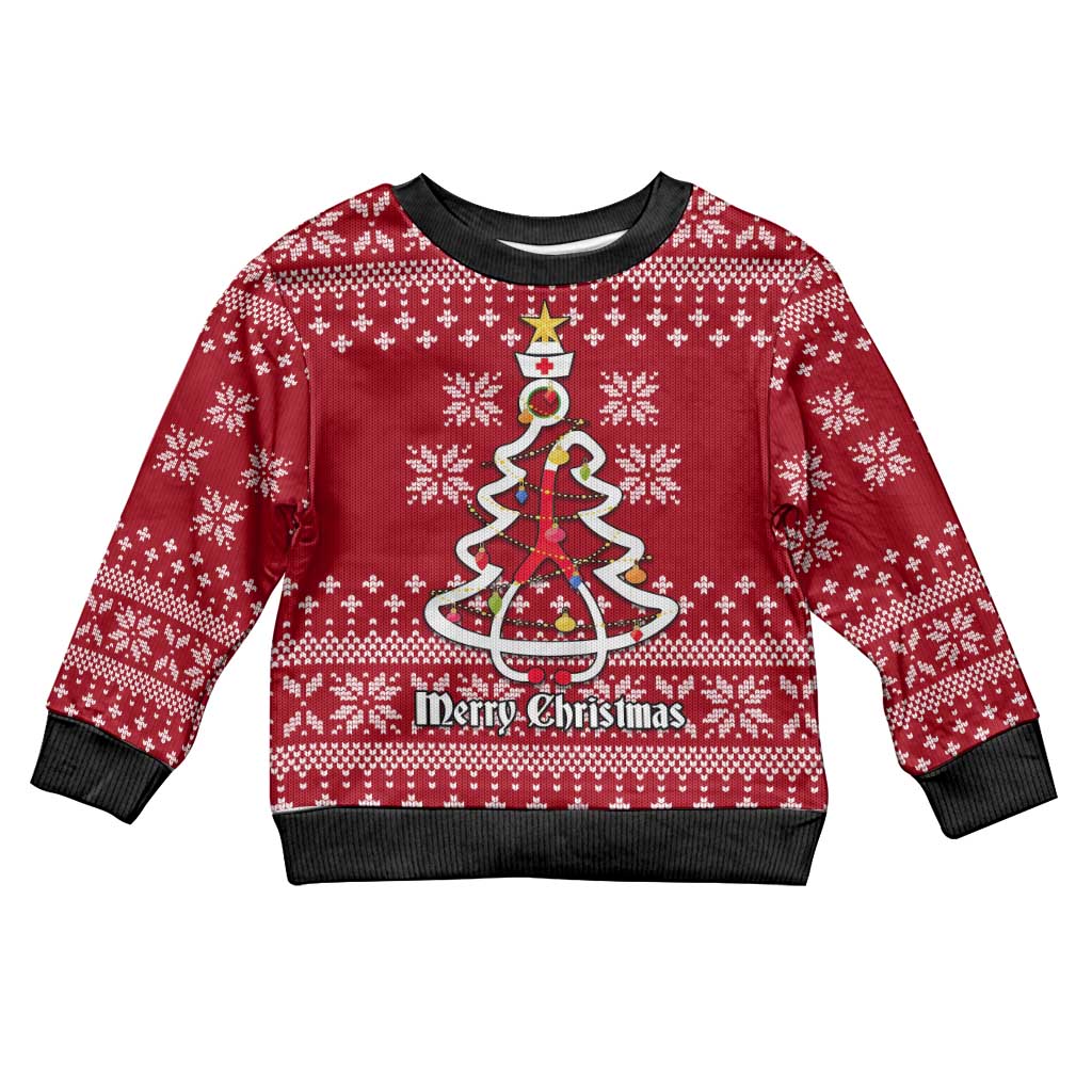 Nurse Merry Christmas Kid Ugly Christmas Sweater Xmas Holiday Patterns - Wonder Print Shop