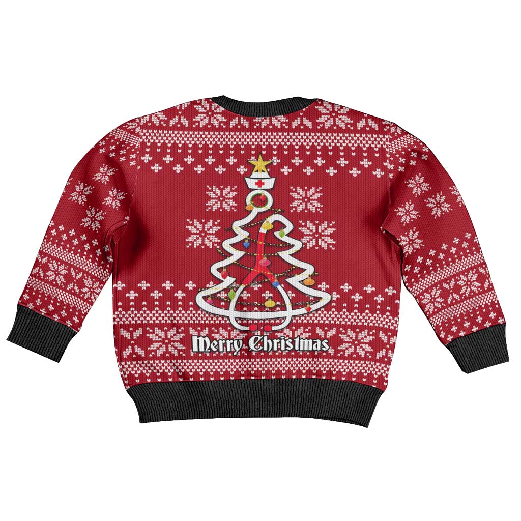 Nurse Merry Christmas Kid Ugly Christmas Sweater Xmas Holiday Patterns - Wonder Print Shop