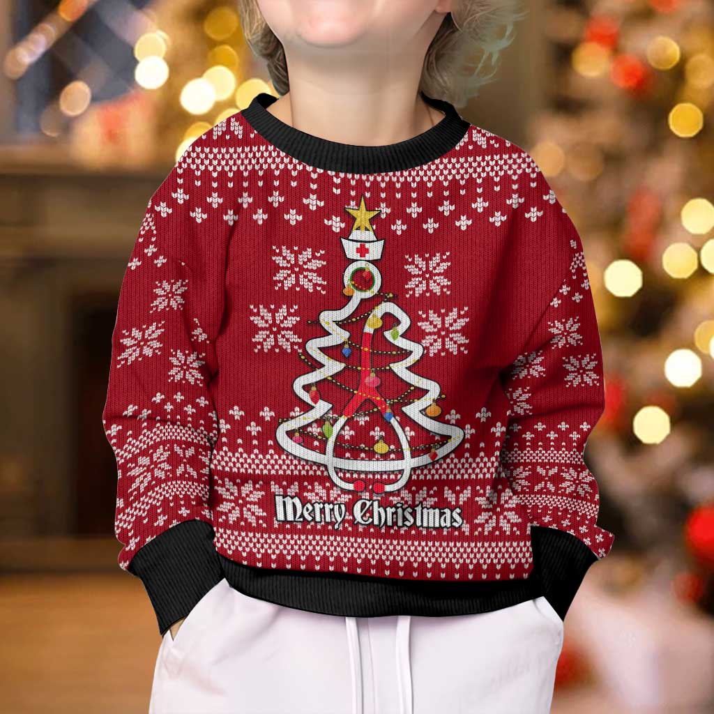 Nurse Merry Christmas Kid Ugly Christmas Sweater Xmas Holiday Patterns - Wonder Print Shop