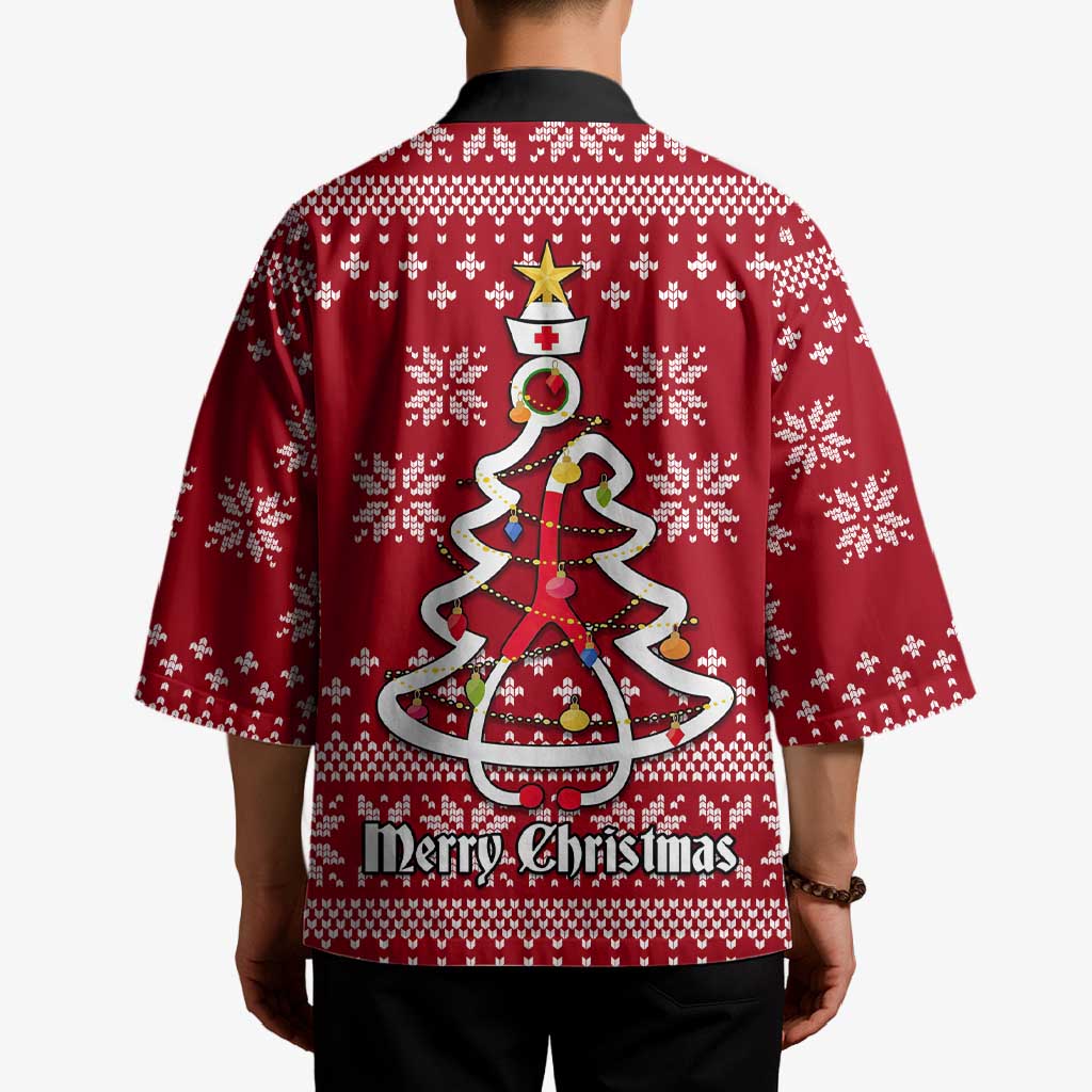 Nurse Merry Christmas Christmas Kimono Xmas Holiday Patterns - Wonder Print Shop