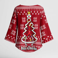 Nurse Merry Christmas Christmas Kimono Sleeve Blouse Xmas Holiday Patterns - Wonder Print Shop