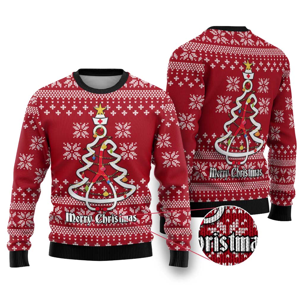 Nurse Merry Christmas Ugly Christmas Sweater Xmas Holiday Patterns - Wonder Print Shop