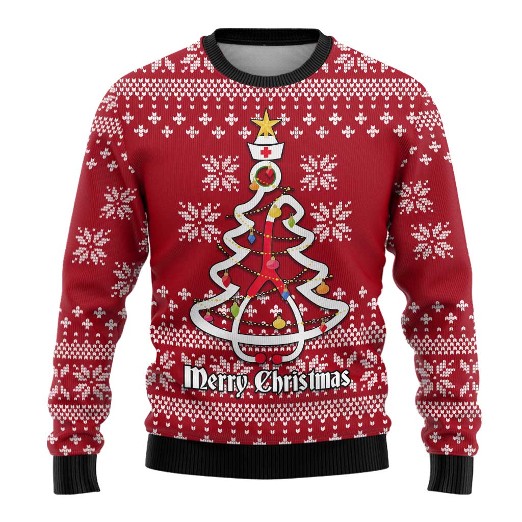 Nurse Merry Christmas Ugly Christmas Sweater Xmas Holiday Patterns - Wonder Print Shop