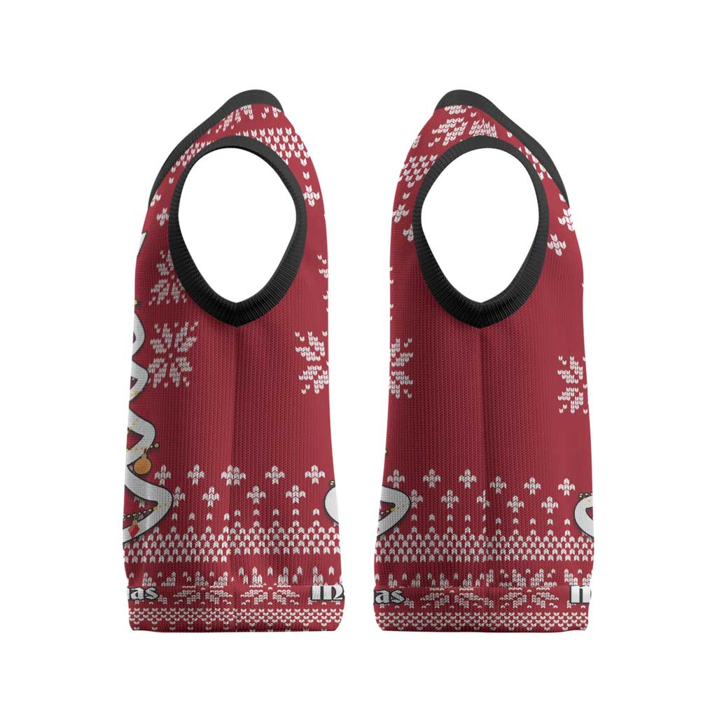 Nurse Merry Christmas Christmas Knitted V-Neck Vest Xmas Holiday Patterns - Wonder Print Shop