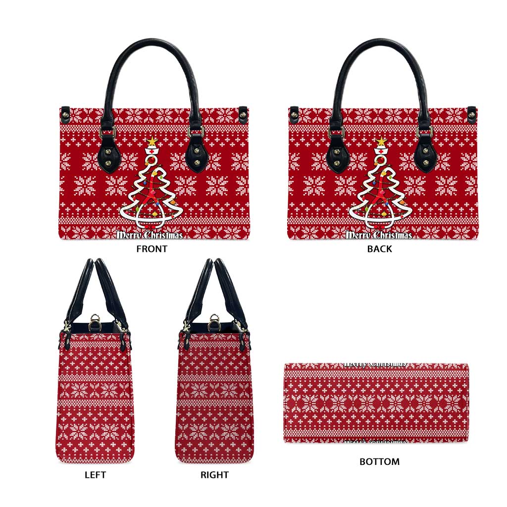 Nurse Merry Christmas Christmas Leather Bag Xmas Holiday Patterns - Wonder Print Shop