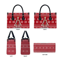 Nurse Merry Christmas Christmas Leather Bag Xmas Holiday Patterns - Wonder Print Shop