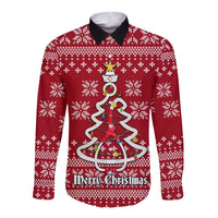 Nurse Merry Christmas Christmas Long Sleeve Button Shirt Xmas Holiday Patterns - Wonder Print Shop