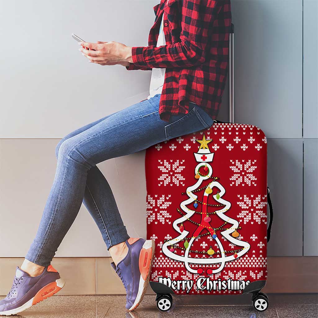 Nurse Merry Christmas Christmas Luggage Cover Xmas Holiday Patterns - Wonder Print Shop