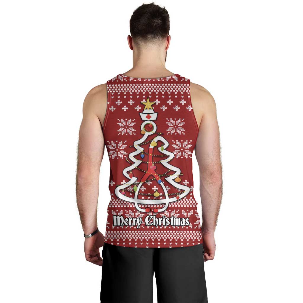 Nurse Merry Christmas Christmas Men Tank Top Xmas Holiday Patterns - Wonder Print Shop