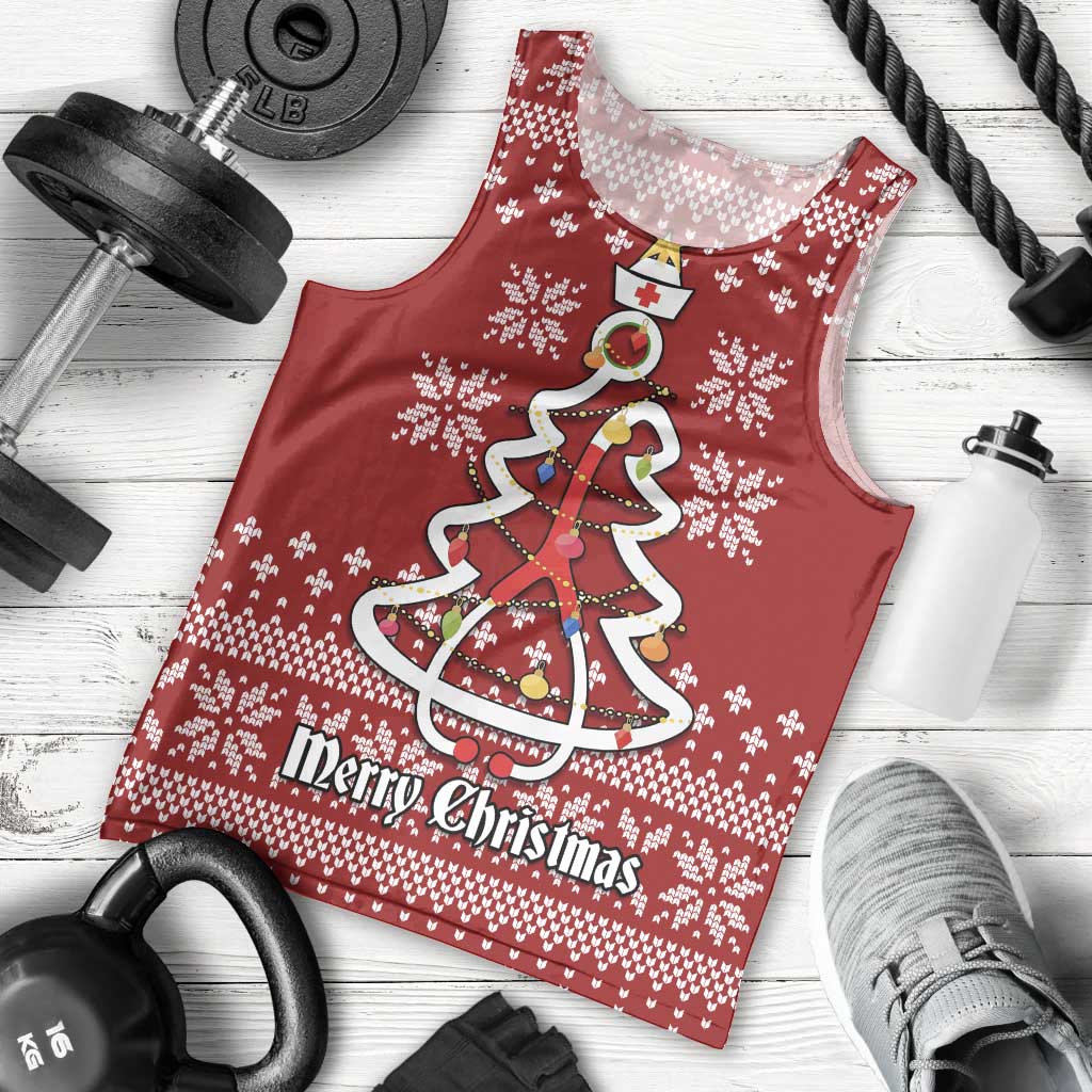 Nurse Merry Christmas Christmas Men Tank Top Xmas Holiday Patterns - Wonder Print Shop